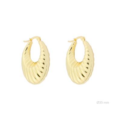 Boucles d'oreilles en Acier
