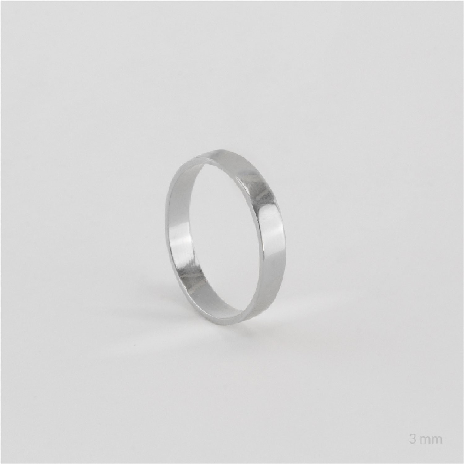 Alianza de Plata de Ley | 3mm Plana