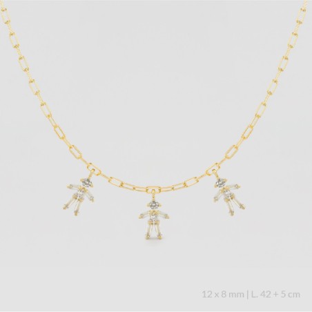 Sautoir en Argent | Fille Fille Fille