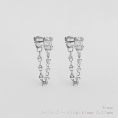 Boucles d'oreilles en Argent