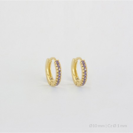 Boucles d'oreilles anneaux en Argent | Ø10 mm