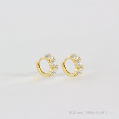 Boucles d'oreilles en Argent | Ø10 mm