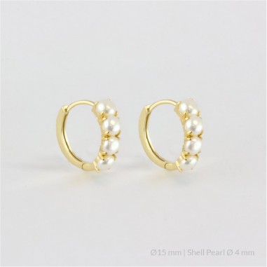 Silver Earrings | Ø15 mm