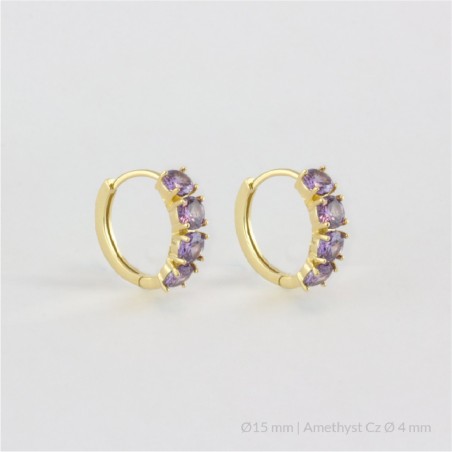 Boucles d'oreilles en Argent | Ø15 mm