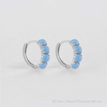 Boucles d'oreilles en Argent | Ø15 mm