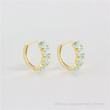 Boucles d'oreilles en Argent | Ø15 mm