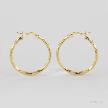 Sterling Silver Hoops | Ø30 mm