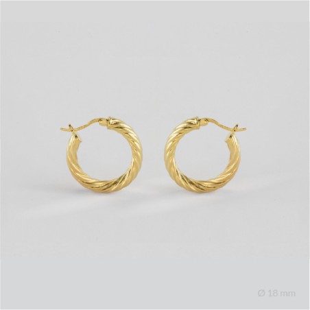 Sterling Silver Hoops | Ø18 mm