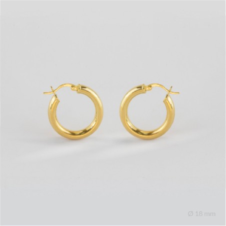 Sterling Silver Hoops | Ø18 mm