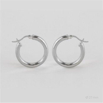 Sterling Silver Hoops | Ø25 mm