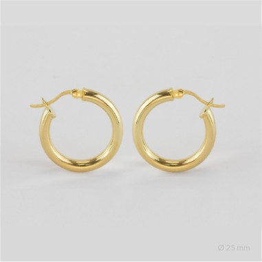 Sterling Silver Hoops | Ø25 mm