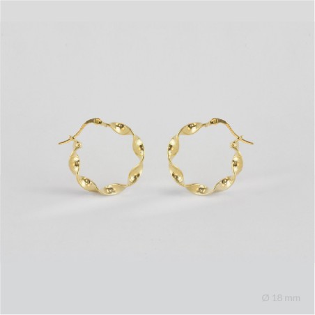 Boucles d'oreilles anneaux en Argent | Ø18 mm