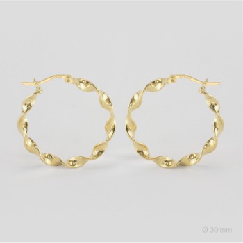 Sterling Silver Hoops | Ø30 mm