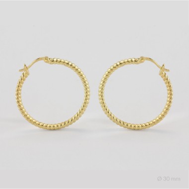 Sterling Silver Hoops | Ø30 mm
