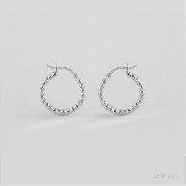 Sterling Silver Hoops | Ø18 mm