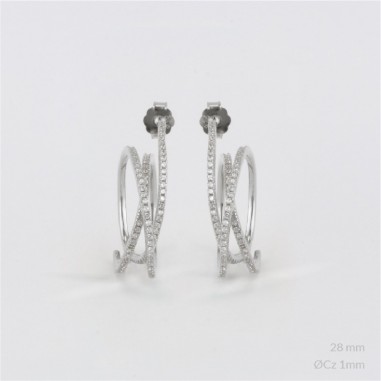 Boucles d'oreilles en Argent