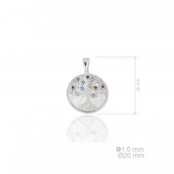 Silver pendants with Cubic...