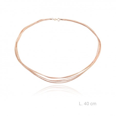 Lurex necklace, length: 40cm