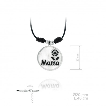 Gargantilla hilo mamá Margarita negra