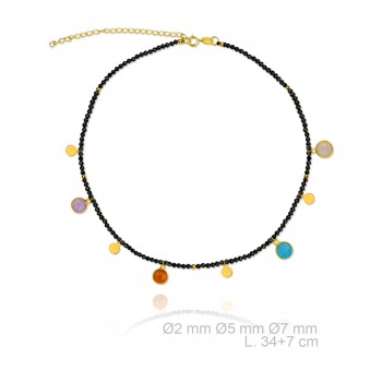 Garg. Negra P. Color Chapas...