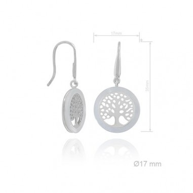 Silver Earrings with Mother of Pearls