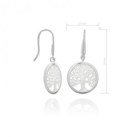 Silver Earrings with Mother of Pearls