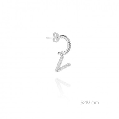 Silver Earrings | V