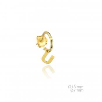 Pendientes Inicial Lisa "U"...