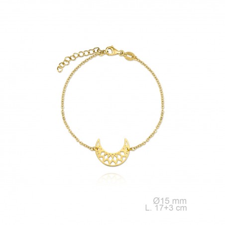 Pulsera cadena Colecc. Azteca Dorada