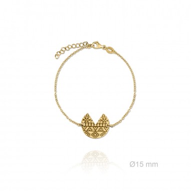Pulsera Colecc. Azteca Dorado