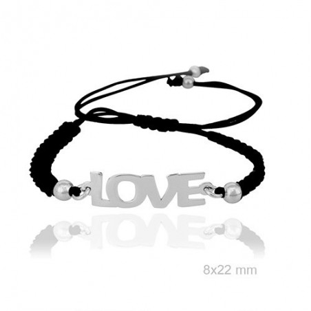 Pulsera macramé LOVE
