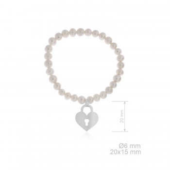 Pulsera elástica perlas...