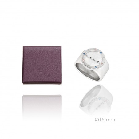 Anel de Prata Esterlina e Nácar (Madrepérola)