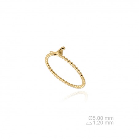 Sortija Capri Hélice N12 Dorada