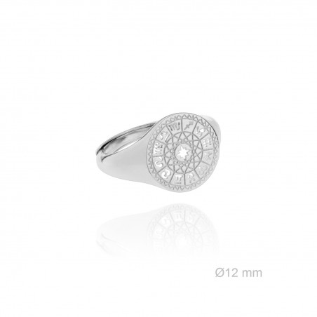 Sortija/Sello Zodiaco Plata