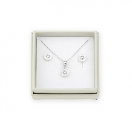 Ensemble en argent sterling et zircone