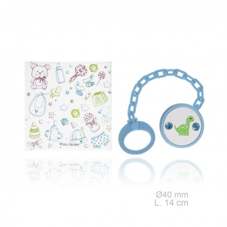 Chupeta em Prata Esterlina com clipe de resina