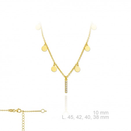 Garg. Letter chapas "I" Dorada