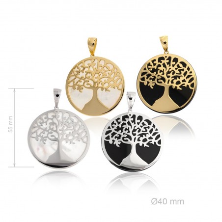 Silver Pendants with Mother of Pearls 