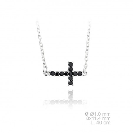 Silver Necklaces with Cubic Zirconium 